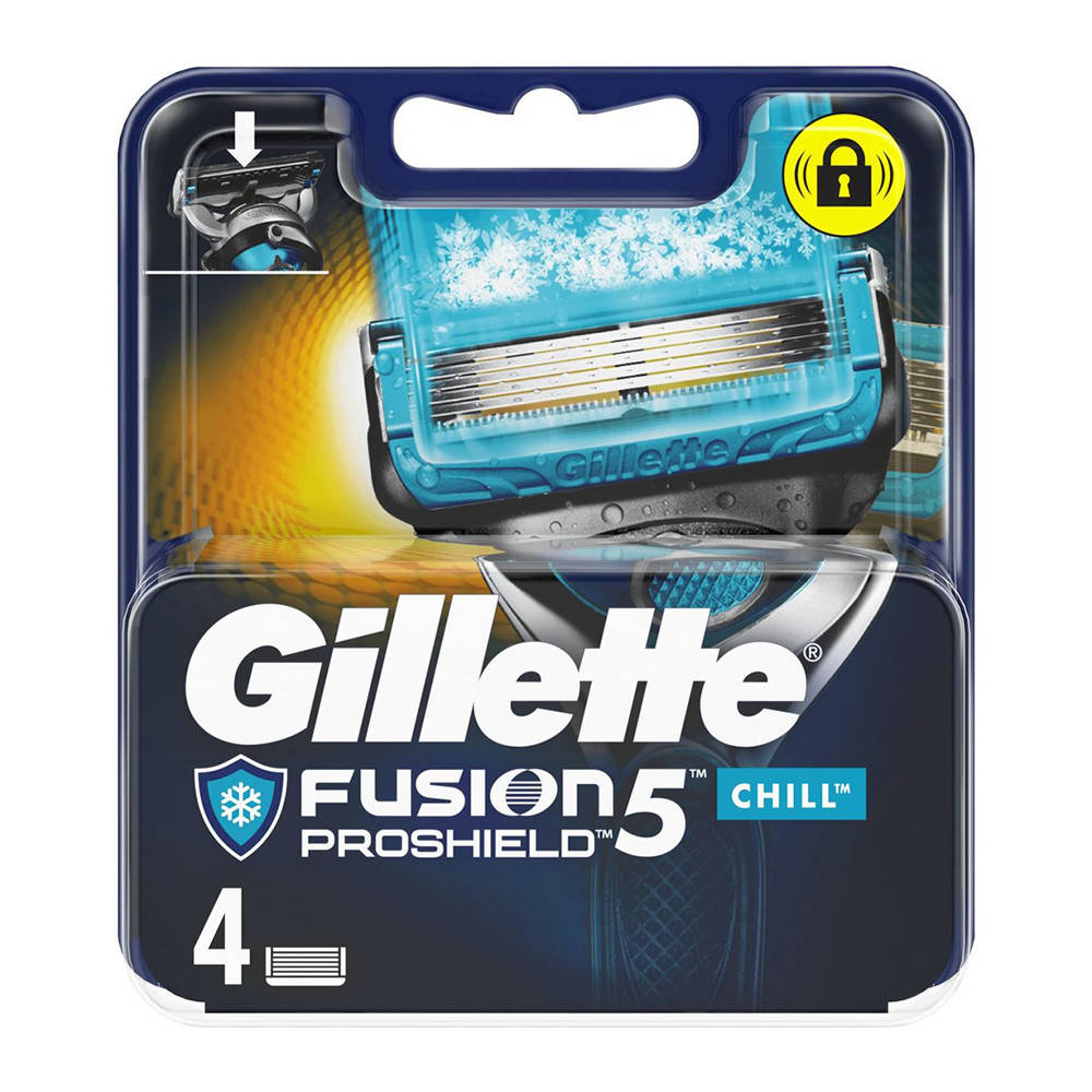 

Сменные картриджи Gillette Fusion Proshield Chill 4 шт (7702018448555)