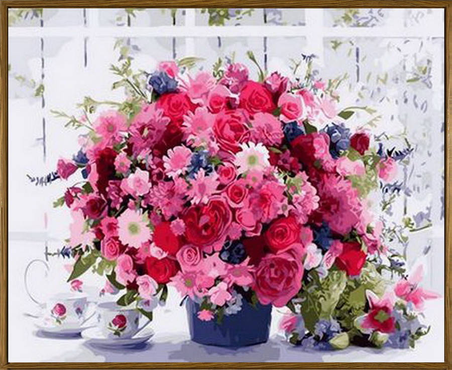 

Картина по цифрам Babylon Розовые хризантемы (в раме) (NB1233R) 40 х 50 см