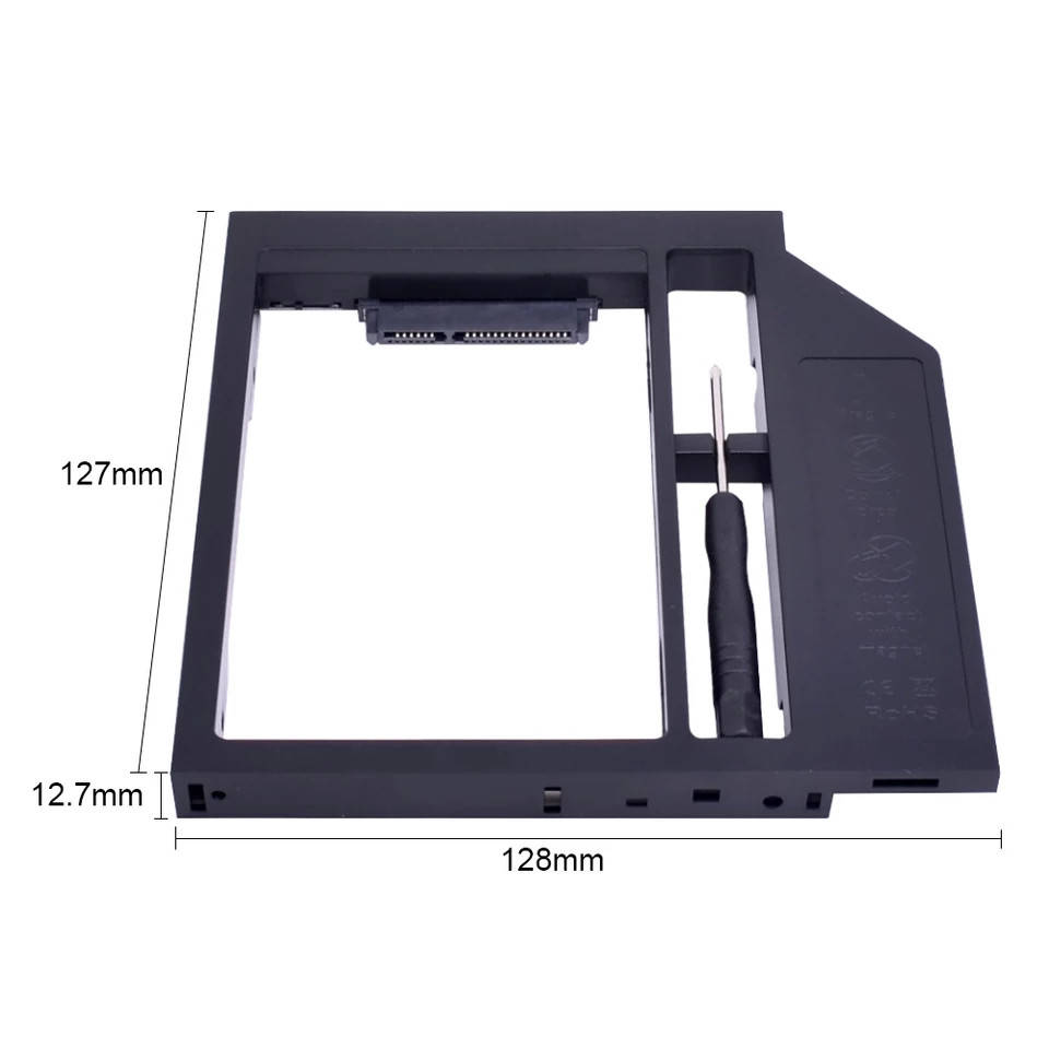 

Карман для ssd optibay 12.7мм вместо DVD привода ноутбука
