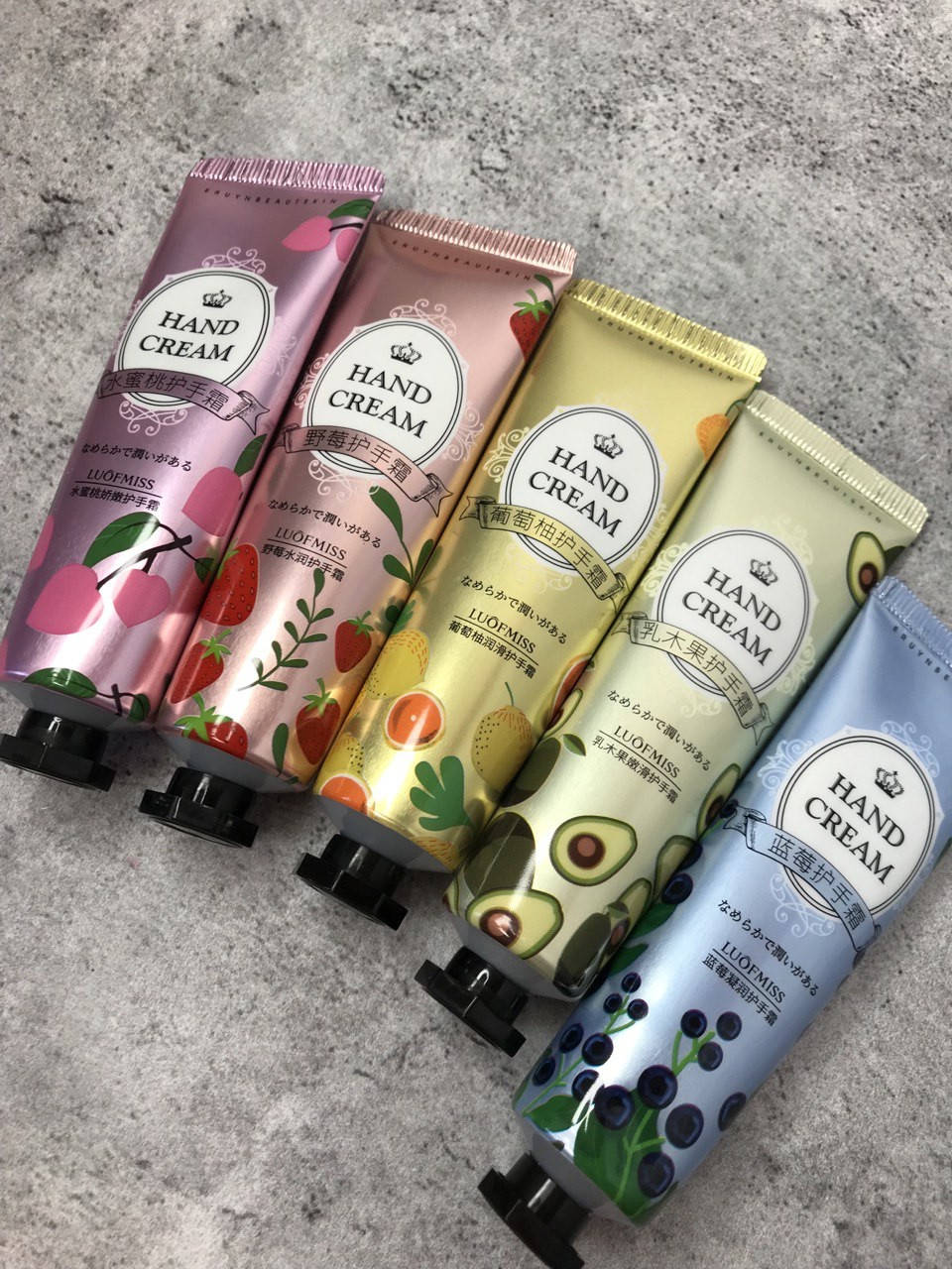 

Крем для рук LUOFMISS FRUIT із фруктовими поштучно