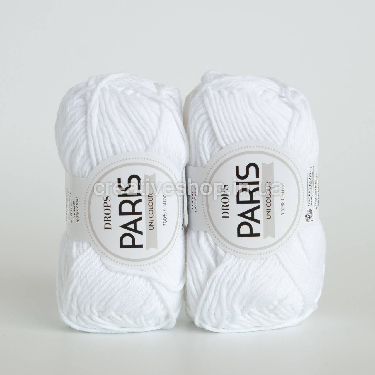 

Пряжа DROPS Paris Uni (цвет 16 white)