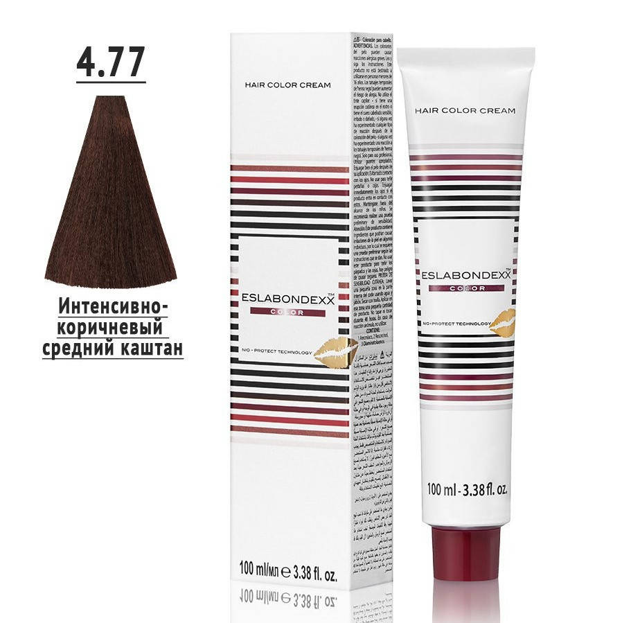 

Крем-краска для волос Eslabondexx Color 4.77 интенсивно-коричневый средний каштан 100мл