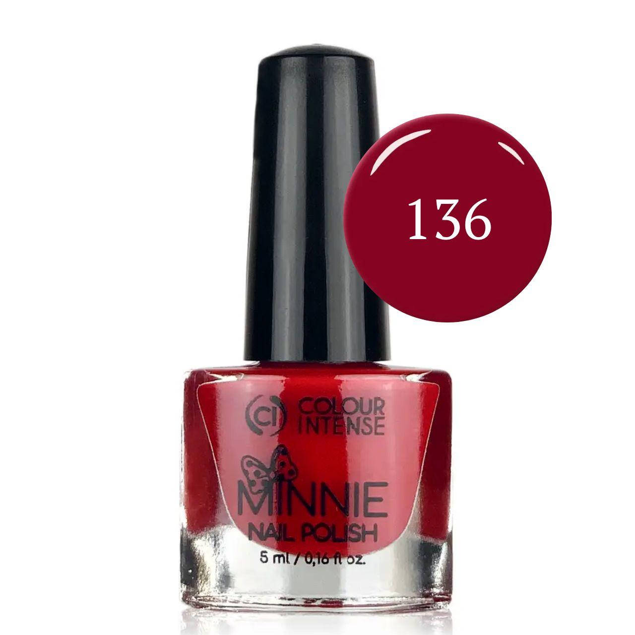 

Лак для ногтей Colour Intense Minnie 5 мл NP-16 № 136 м Red velvet Тёмно-малиновый