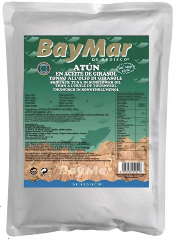 

Тунец в подсолнечном масле кусковой BayMar Atun en aceite de girasol 500 г Испания