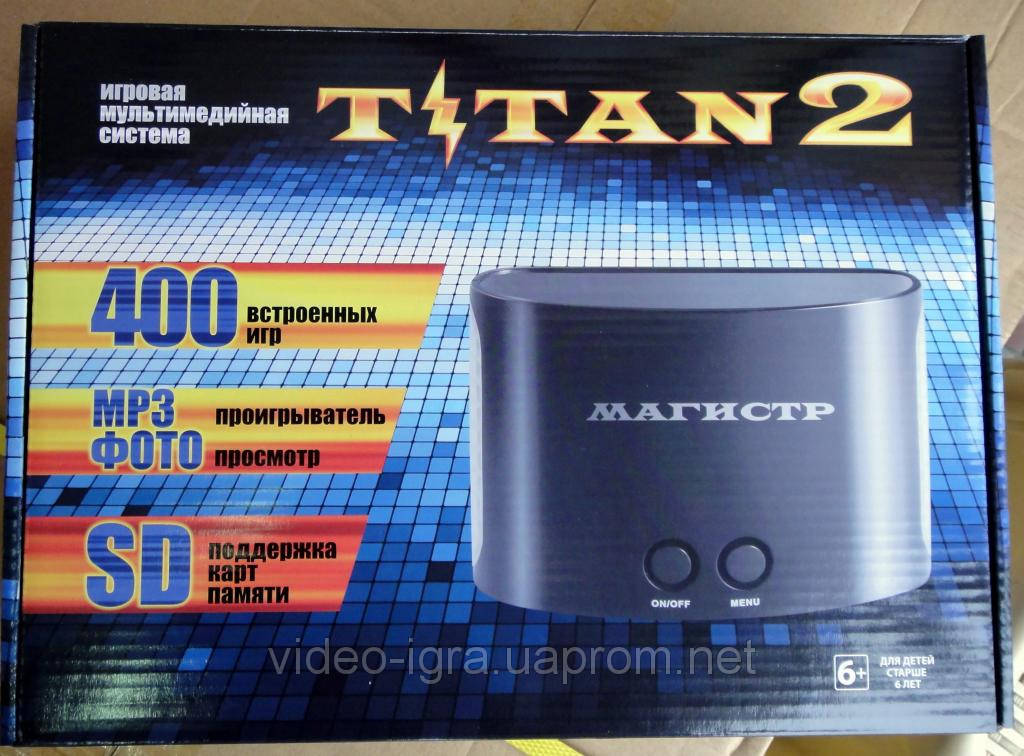 

Игровая приставка двухсистемная 8 и 16 бит с памятью Titan2+400 встроенных игр