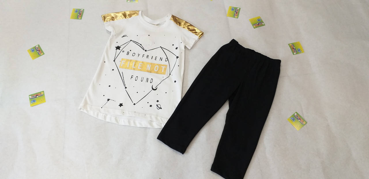 

Летний трикотажный костюм для девочки