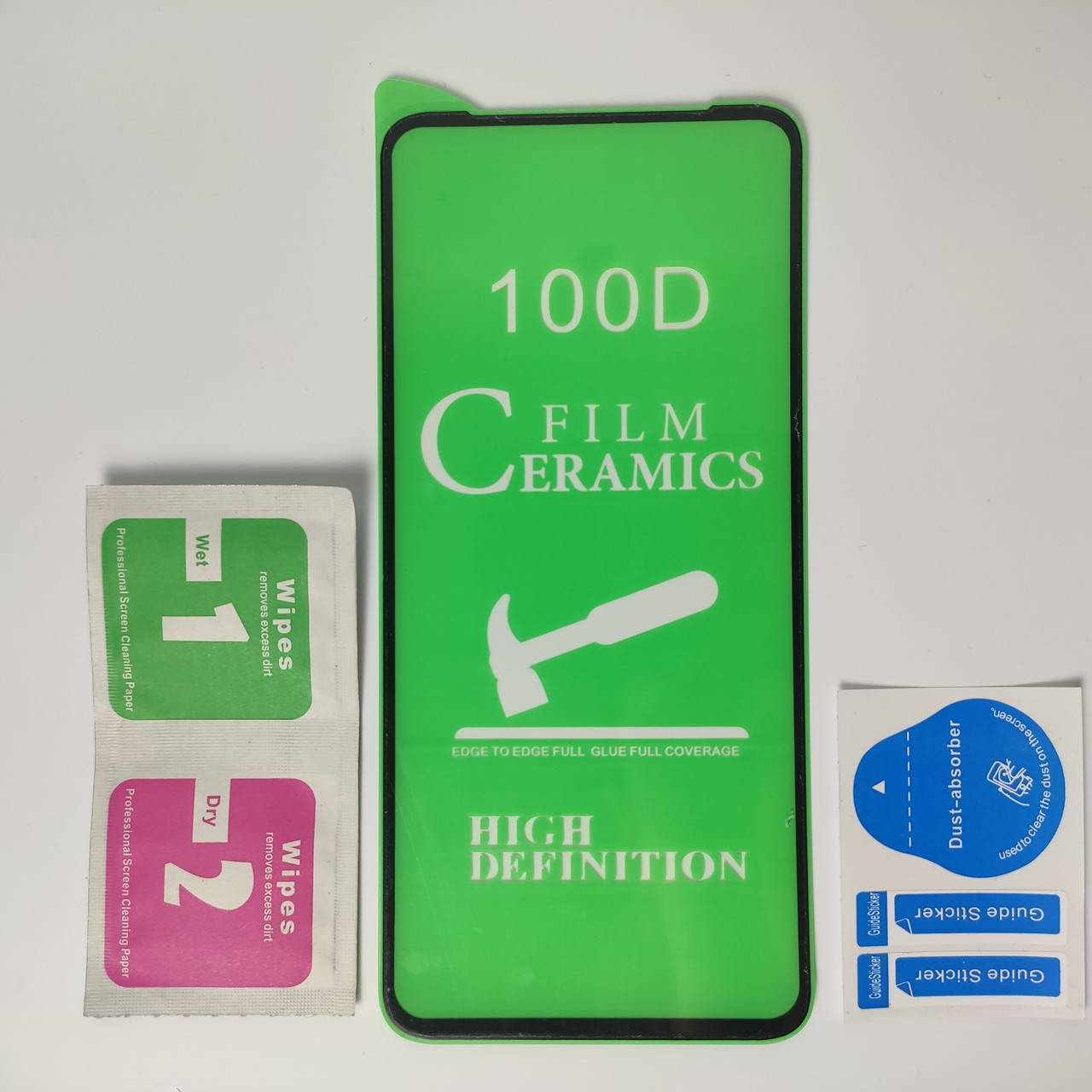 

Гибкое Защитное стекло для Realme 6 PRO Ceramics 9D на весь экран телефона Керамическое Черный