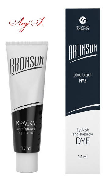 

Краска для бровей и ресниц BRONSUN. тон иссине-черная. 15мл