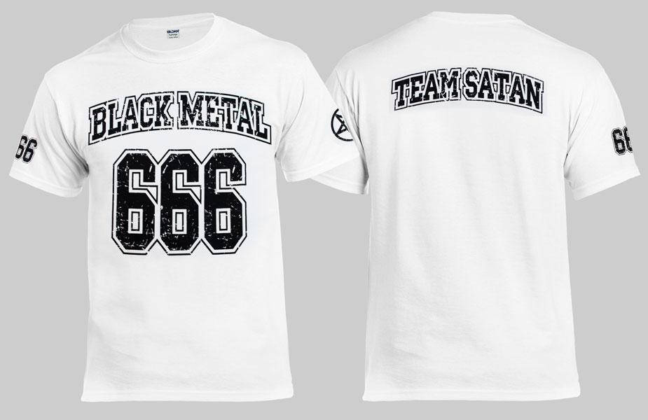 

Футболка BLACK METAL 666 белая XXL