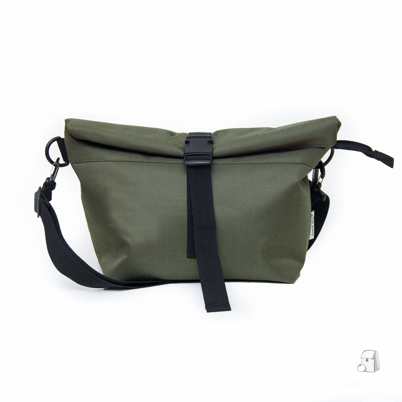 

Lunch bag XL с ремнем на плечо хаки