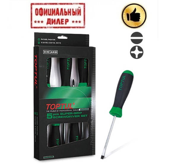 

Набор отверток TOPTUL 5 ед. GAAE0504