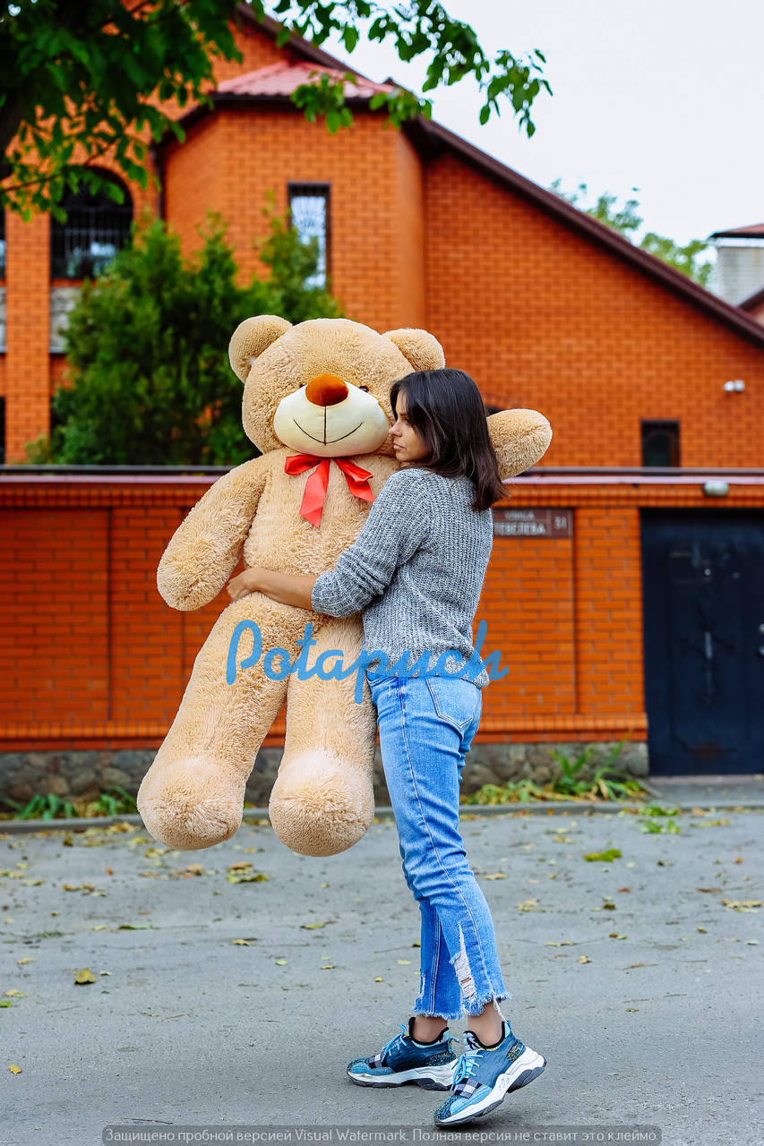 

Плюшевый мишка Рафаель 140см мокко, Кофе с молоком