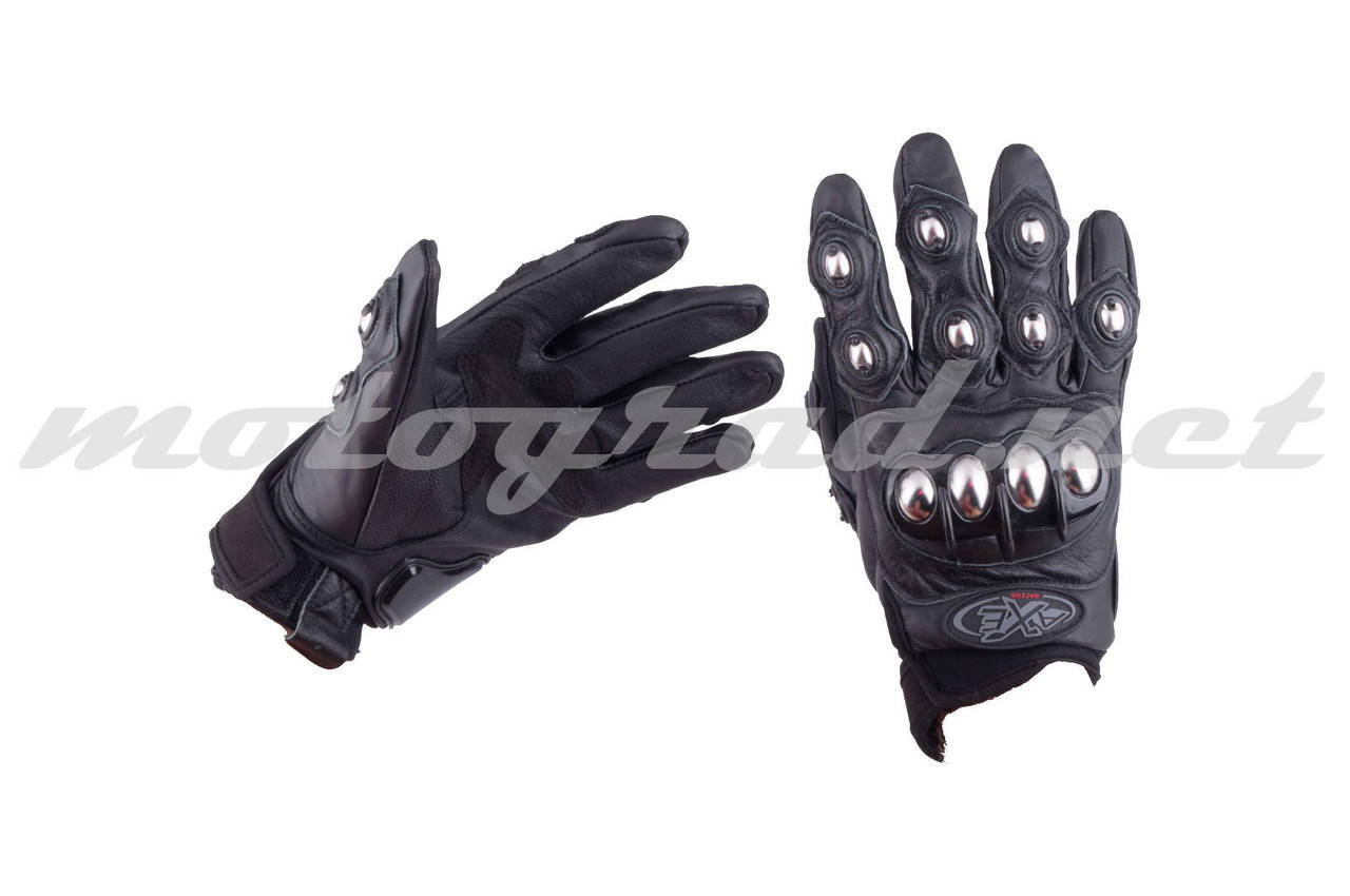 

Перчатки AXE RACING кожаные черные mod:2, Черный