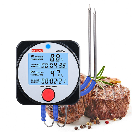 

Термометр кухонный для гриля (мяса) 2-х канальный Bluetooth, -40-300°C