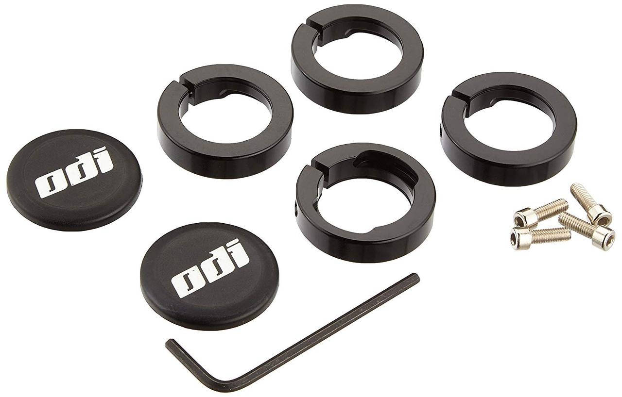 

Замки для грипс ODI Set Lock Jaw Clamps w/Snap Caps - Black (черные)