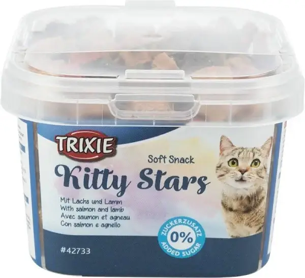 

Лакомство для котов TRIXIE Kitty Stars с лососем и ягнёнком 140 гр