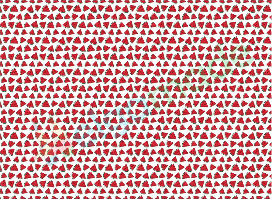 

Фетр с принтом АРБУЗЫ, 22x30 см, корейский мягкий 1.2 мм