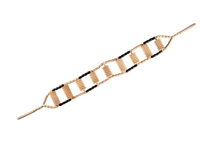 

Массажер деревянный ленточно-роликовый для спины