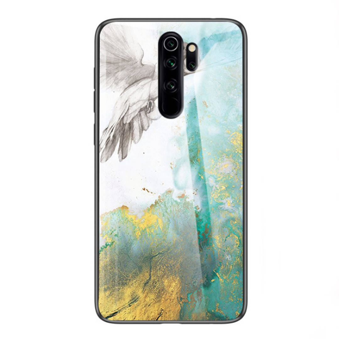 

TPU чехол Malachite для Xiaomi Redmi Note 8 Pro (бело-зеленый), Зелёный