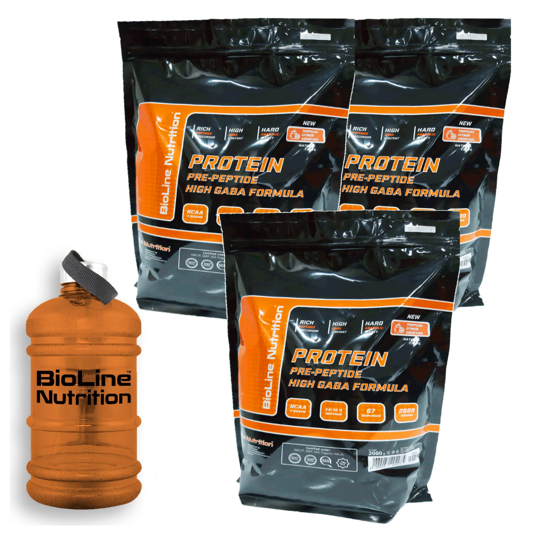 

6 кг PROTEIN (Протеин) *HIGH GABA FORMULA + ВСАА* Тирамису, GERMANY+ Бутылка - Гидратор 1,89 л в ПОДАРОК!