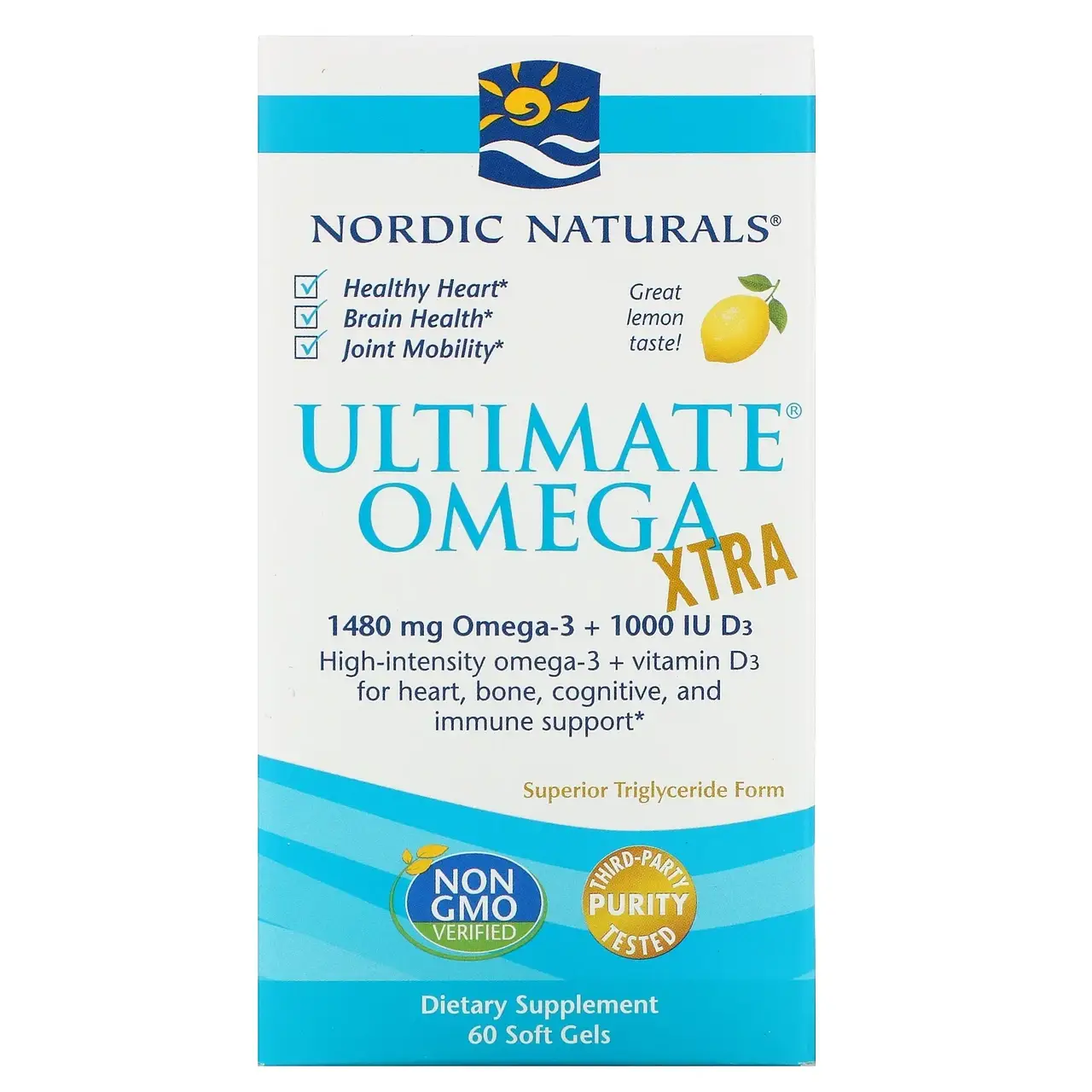 

Экстра Омега-3, Nordic Naturals, 1000 мг, 60 кап. (NOR-01799)