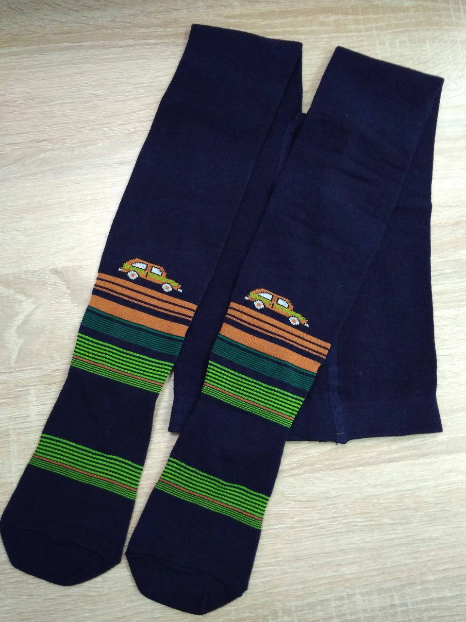 

Дитячі колготки з бавовни демісезонні на хлопчика., Темно-серый