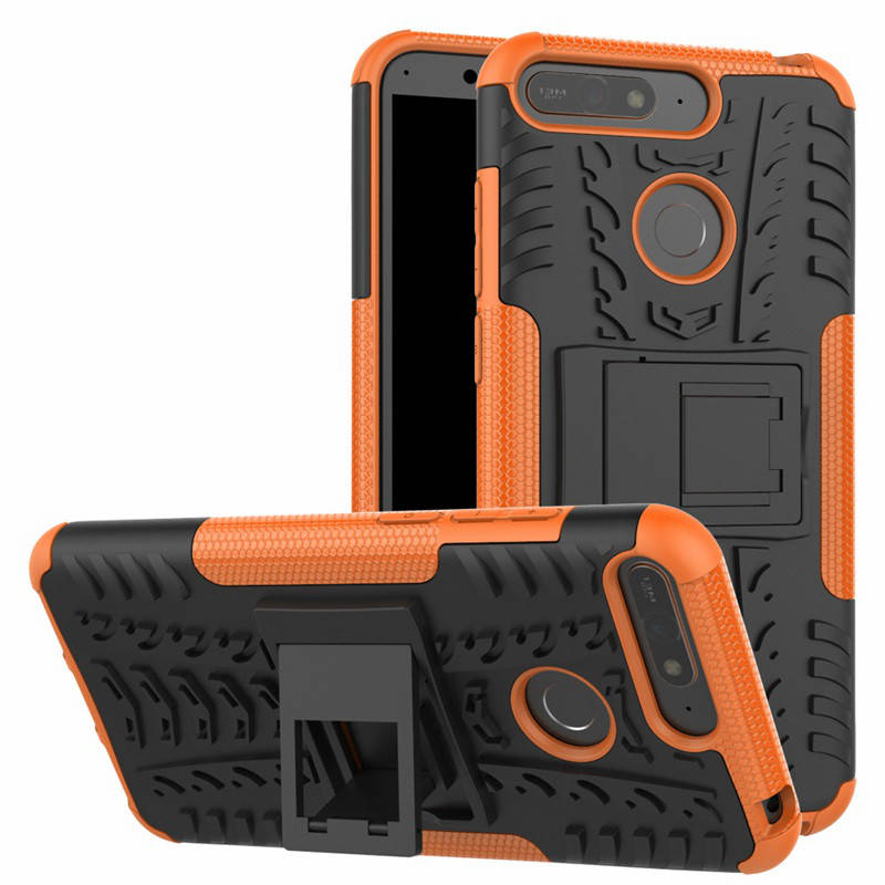 

PC + TPU чехол Armor для Huawei Y6 2018 (8 цветов) оранжевый