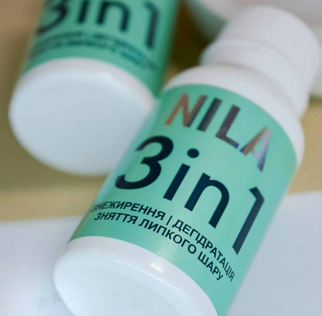 

Nila Nail Prep 3 in 1, обезжиривание, дегидратация и снятие липкого слоя 30мл