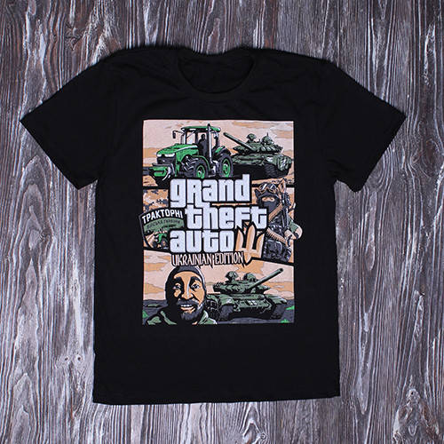 

Футболка патриотическая "GTA" 2663, Черный