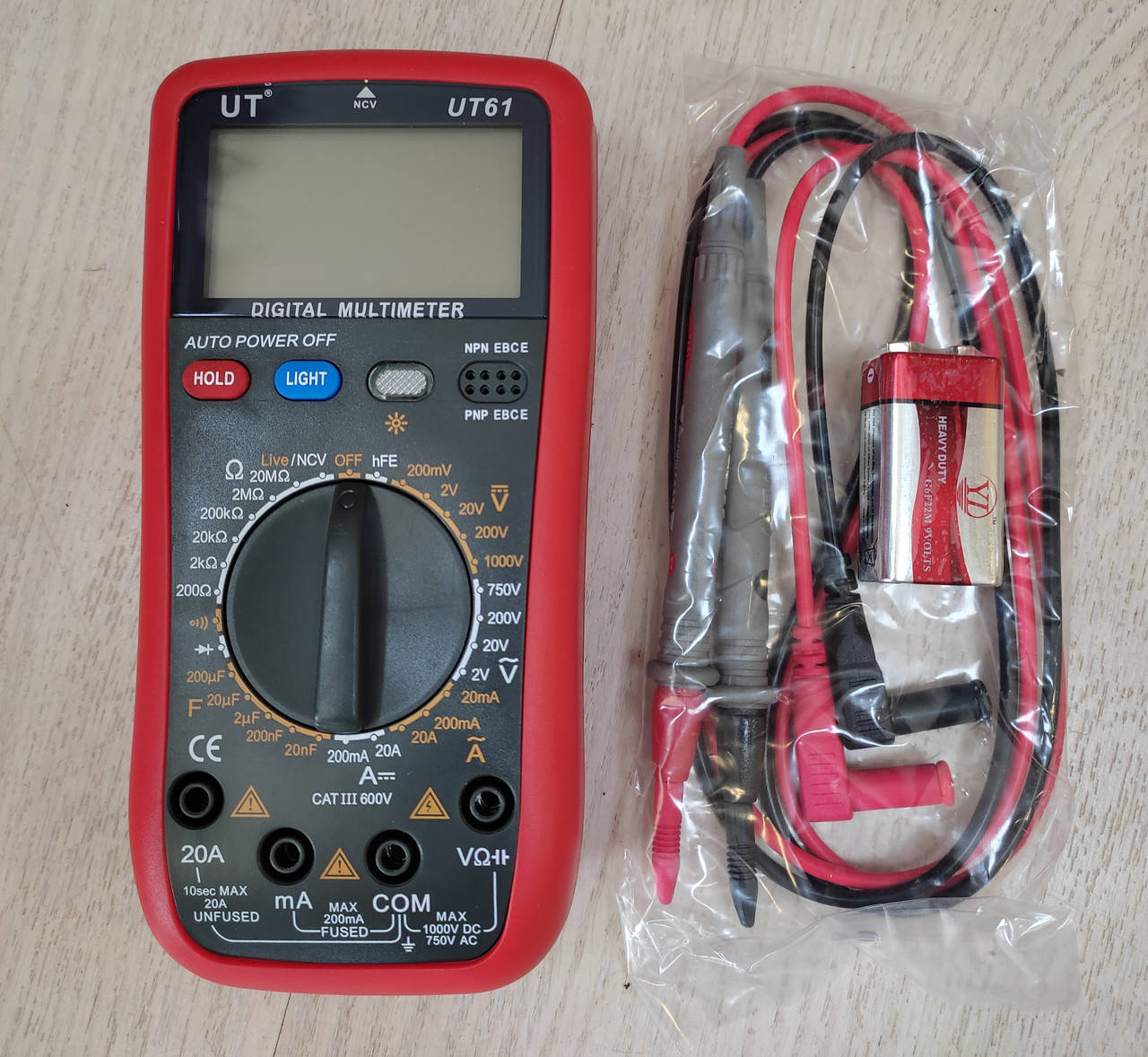 

Мультиметр VC/UT 61 профессиональный цифровой тестер вольтметр