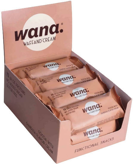 

Протеиновый вафельный батончик Wana Какао и Лесные Орехи (43 грамма)
