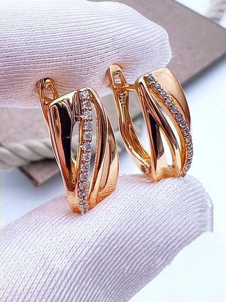

Женские серьги, медицинское золото Xuping