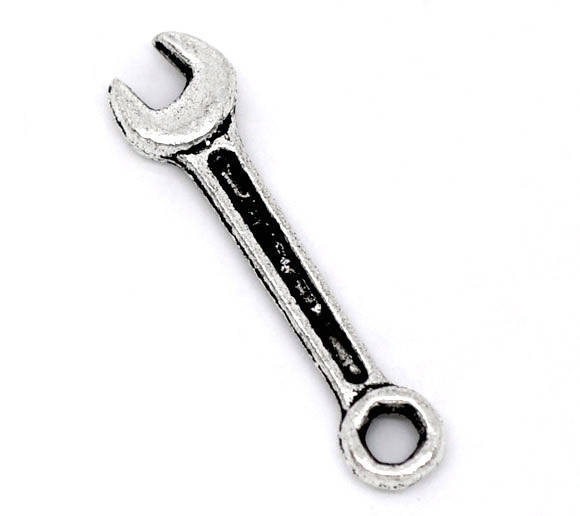 

Подвеска " Гаечный Ключ ", 24 mm x 6 mm Античное серебро