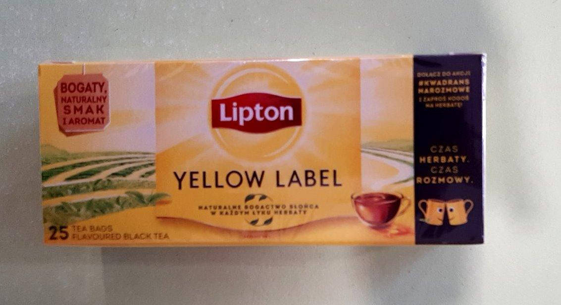 

Чай Lipton Yellow Label Tea 25 пакетиков черный