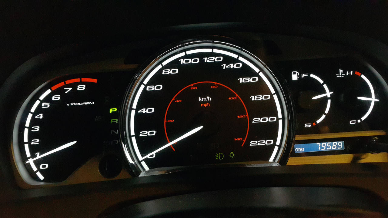 

Шкалы приборов Toyota Venza