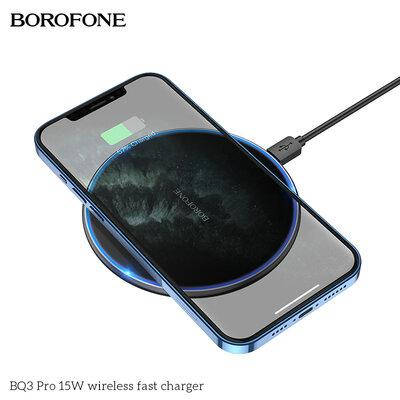 

Беспроводное зарядное устройство BQ 3 Pro 15W wireless fast charger, Black (Оригинал), Черный