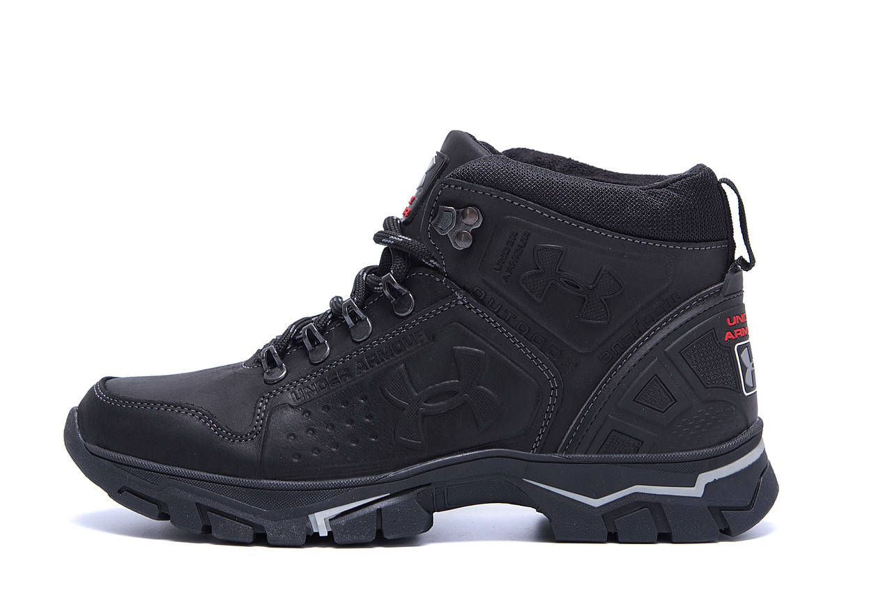 

Мужские зимние кожаные ботинки Under Armour Black
