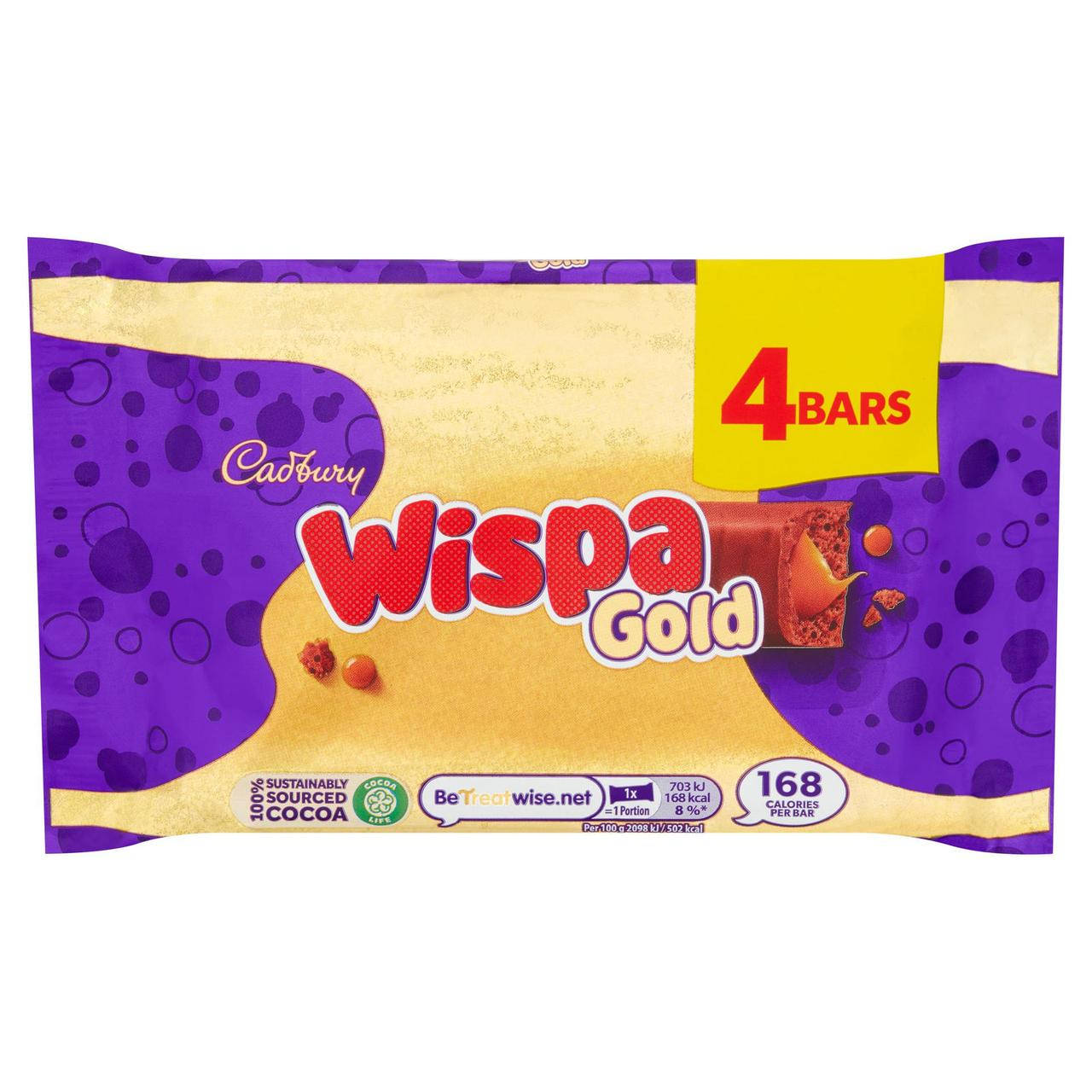 

Шоколадные батончики Cadbury Wispa Gold 134g