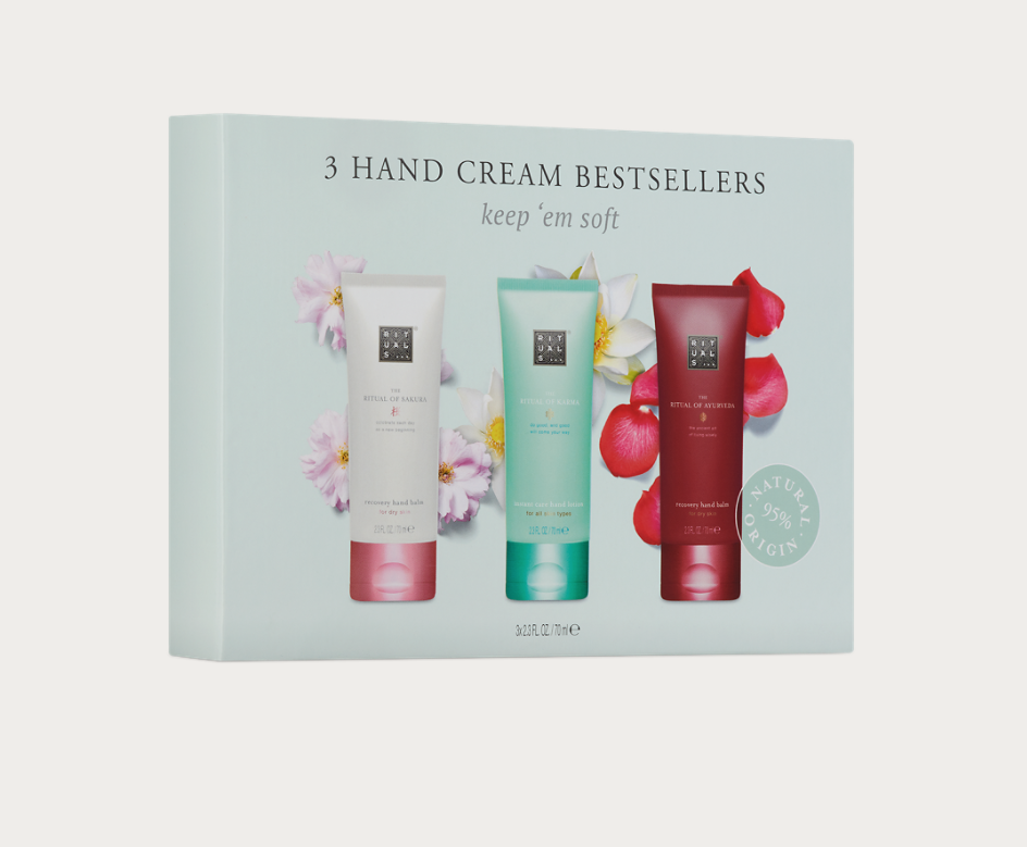 

Набр бальзамов для рук Rituals 3 Hand Care Bestsellers