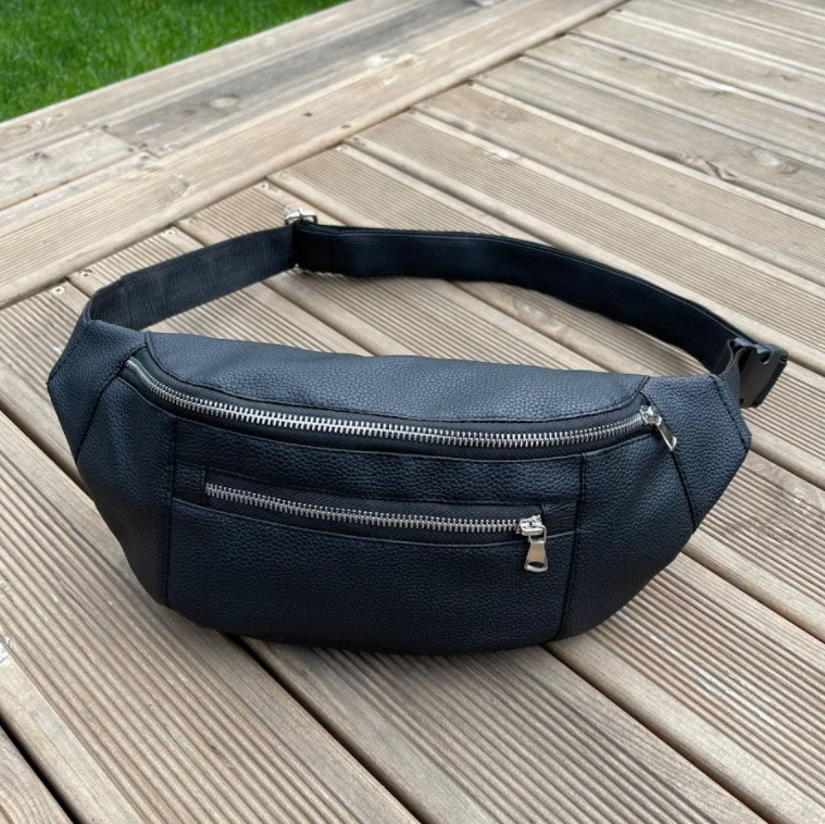 

Бананка Black экокожа, Черный
