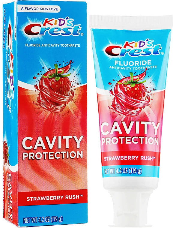 

Зубная паста детская Crest Kid's Cavity Protection Strawberry Rush 119гр