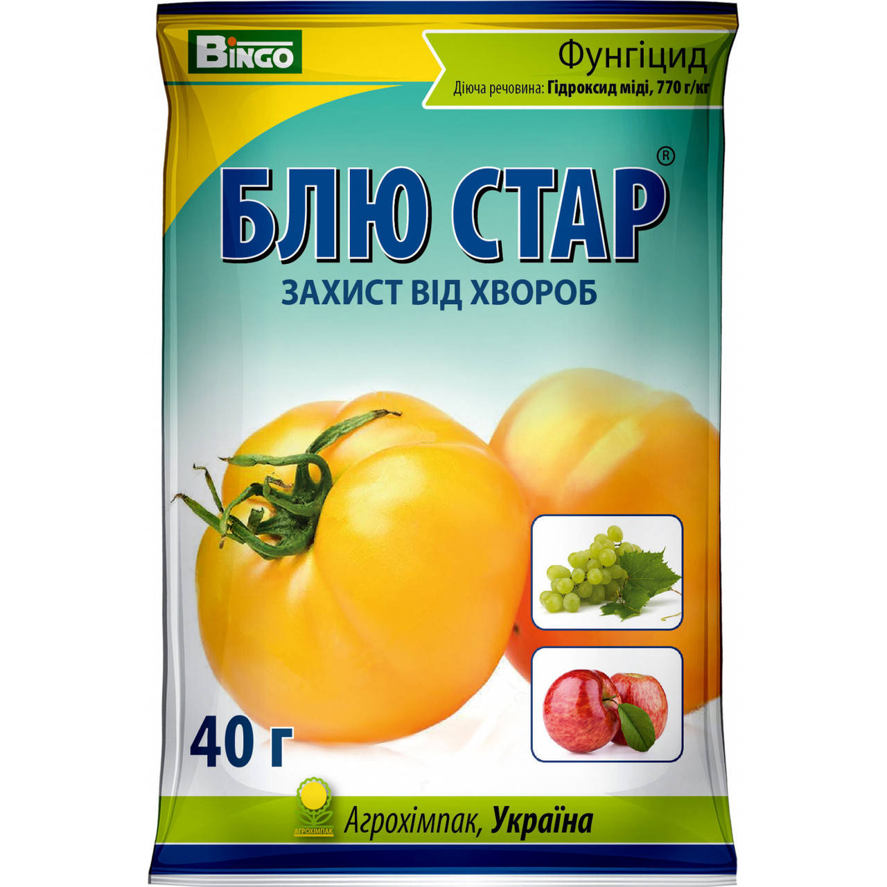 

Фунгицид Блю Стар (Чемпион) 40 г Агрохимпак 1702
