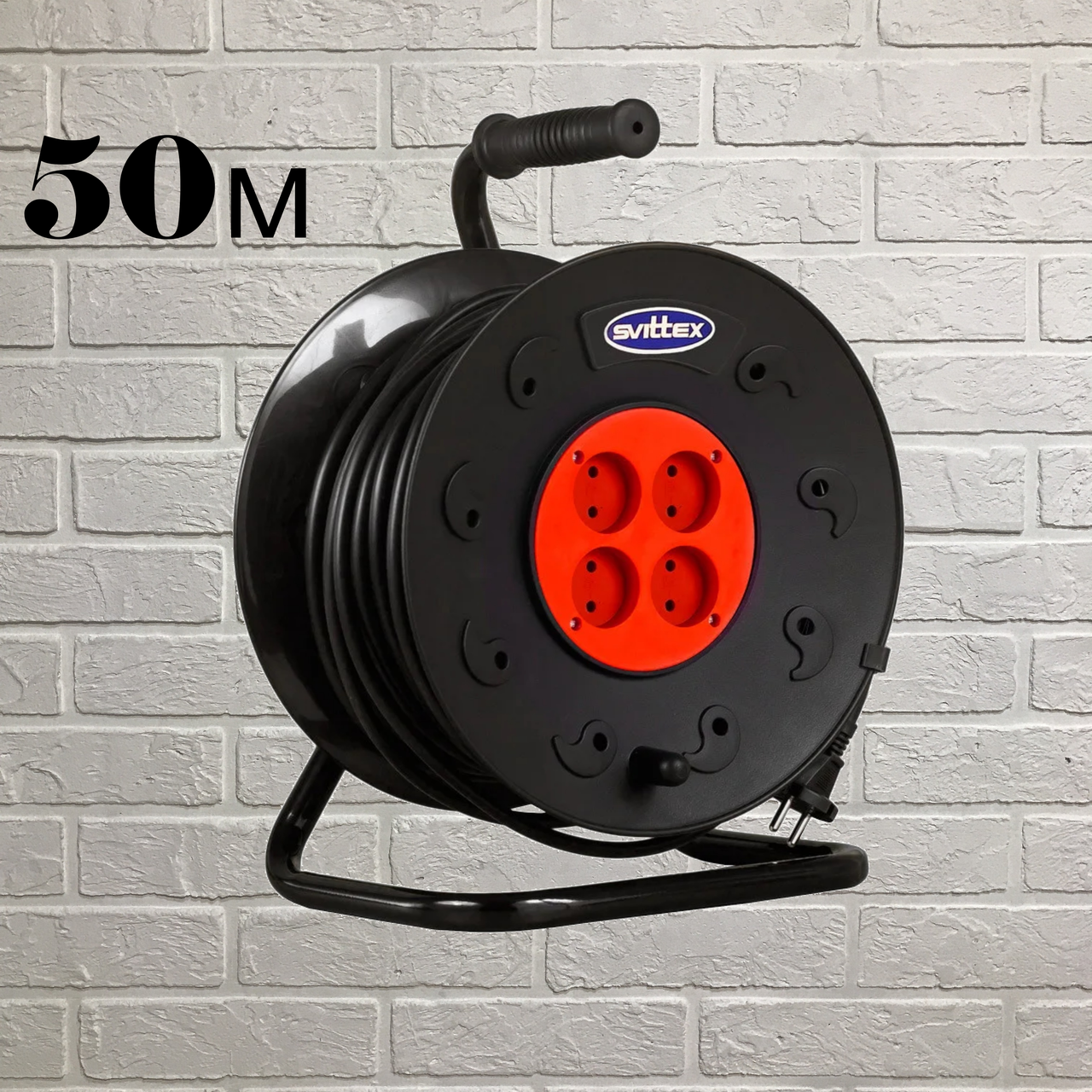 

Удлинитель на катушке SVITTEX 50м 2х0,75 мм