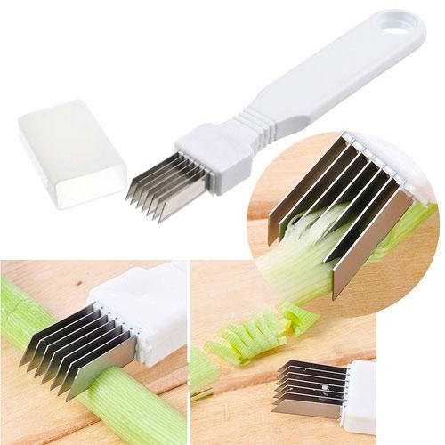 

Нож для резки нарезки зеленого лука, чеснока, зелени, чили Negi Cutter