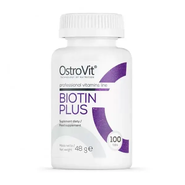

Биотин OstroVit Biotin Plus 100 tabs