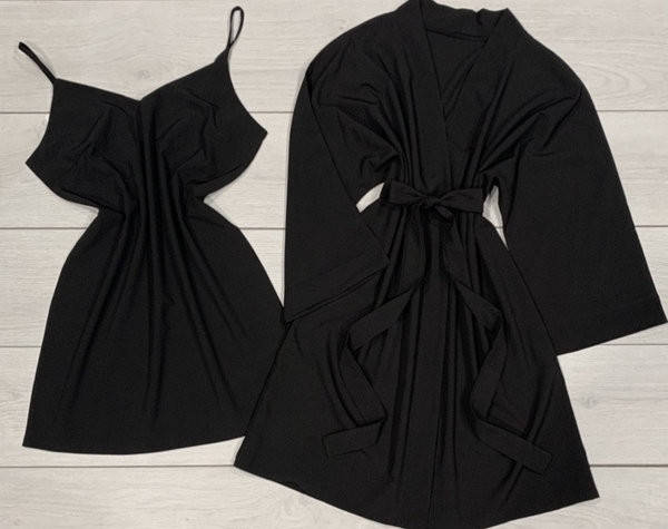 

Халат и пеньюар, комплект домашней одежды.