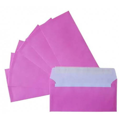 

Конверт пошт. E65/DL (0+0) скл малиновий, Малиновый