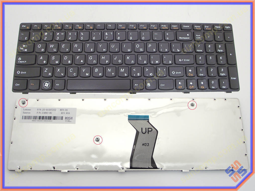 

Клавиатура для LENOVO Z575 ( RU Black ), Черный