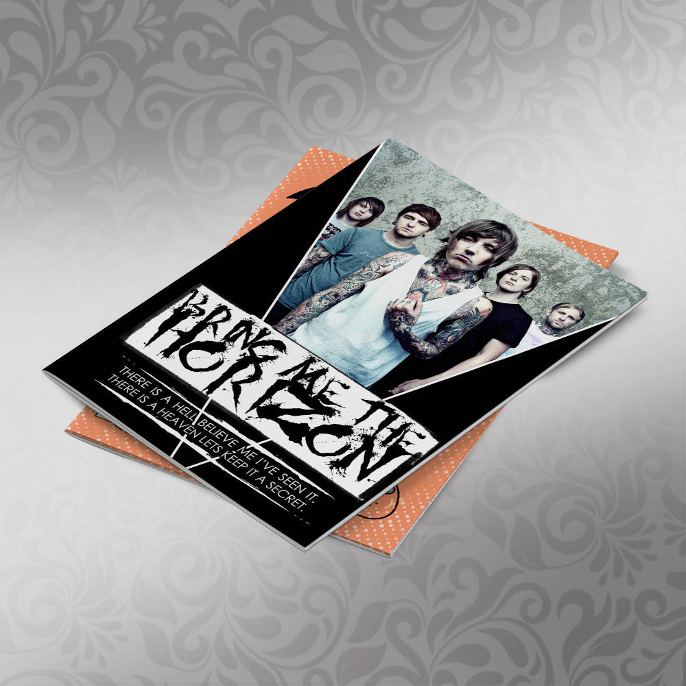 

Тетрадь А5 скоба 48 л. клетка Bring Me The Horizon