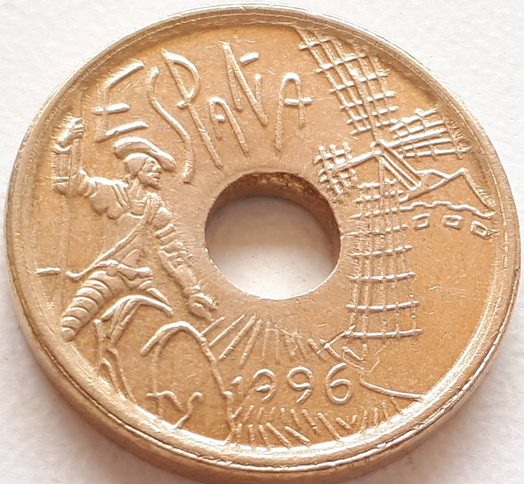 

Испания 25 песет 1996 - Кастилия-Ла-Манча В гостях у Дон Кихота